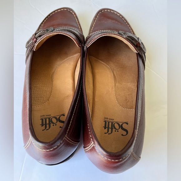 Sofft Womens Brown Leather Slip On Loafers Size 7.5M - Picture 5 of 8
